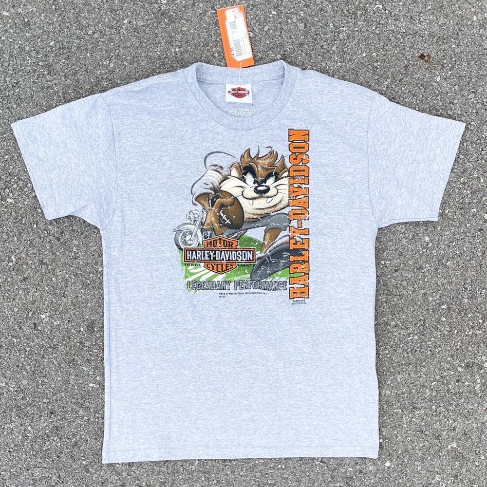 Harley-Davidson Taz Football 2012 Looney Tunes Daytona Beach Youth Size (14-16)